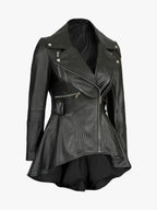 Gonzalez-Womens-Asymmetrical-Peplum-Leather-Jacket