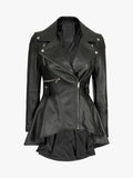 Gonzalez-Womens-Black-Asymmetrical-Peplum-Leather-Jacket-1