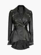 Gonzalez-Womens-Black-Asymmetrical-Peplum-Leather-Jacket-1