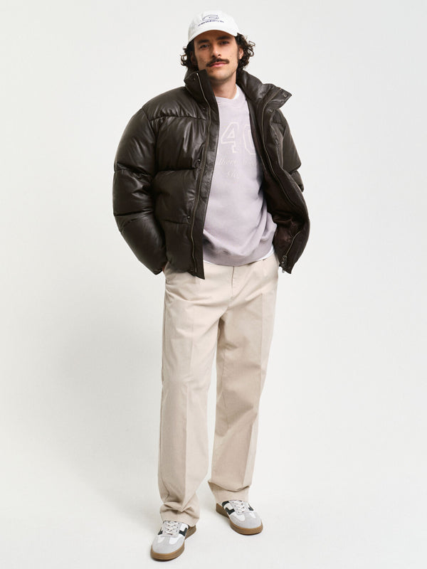 Goose-Down-Mens-Leather-Puffer-Jacket