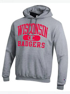 Grey Wisconsin Badgers Hoodie