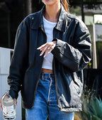 Hailey Bieber Plus Size Leather Jacket Zing Apparel