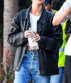 Hailey Bieber Plus Size Leather Jacket Zing Apparel
