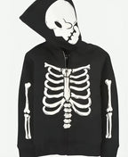 Black Skeleton Halloween Hoodie