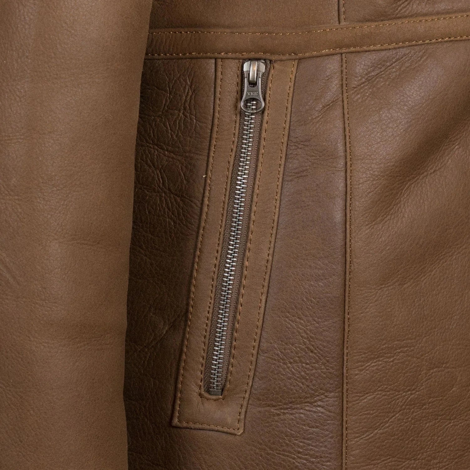 brown Sheepskin Leather Shearling Jacket For Women Zing Apparel