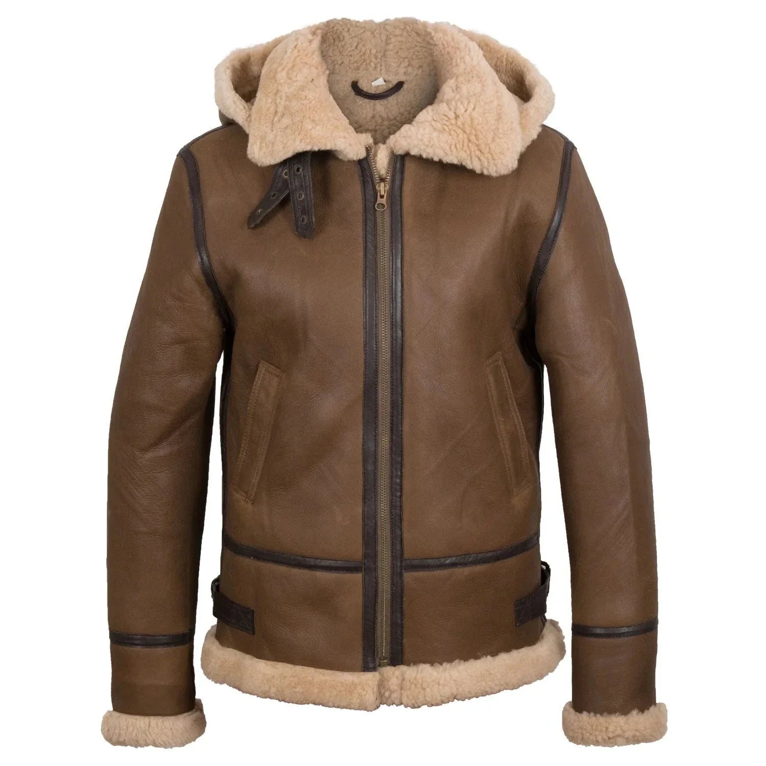 Holly Ladies Shearling Jacket Women With Hood