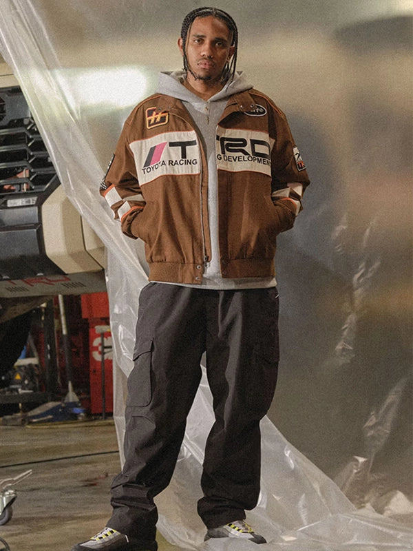 Huf-X-Toyota-Trd-Global-Racing-Jacket-In-Brown