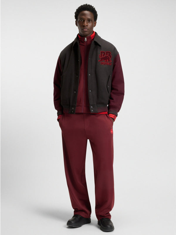 HUGO X RB BOMBER JACKET WITH BULL GRAPHICS