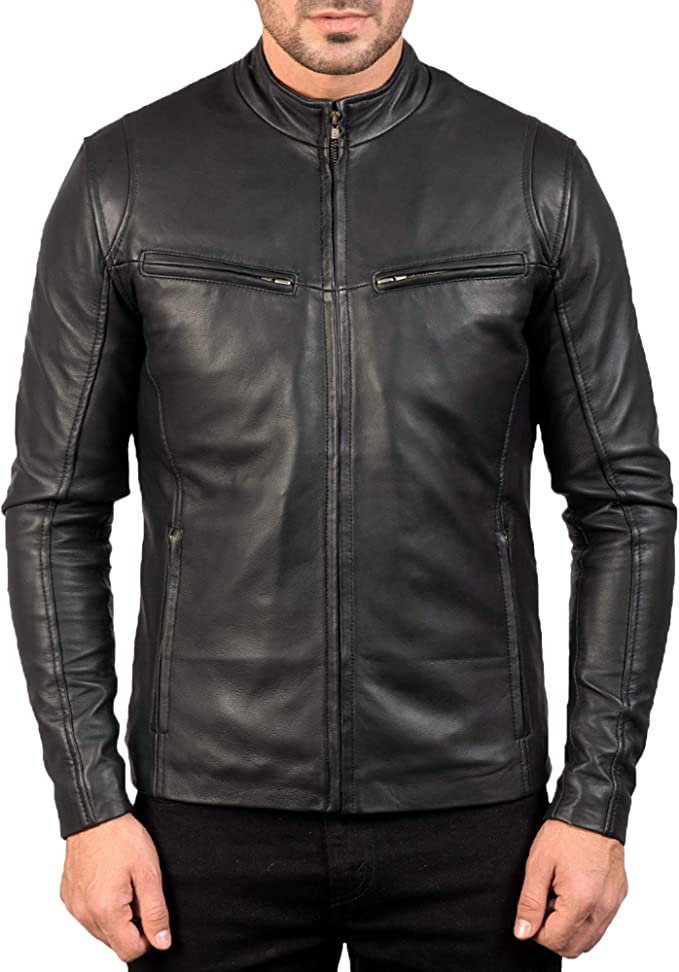 Ionic Black Leather Jacket