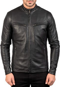 Ionic Black Leather Jacket