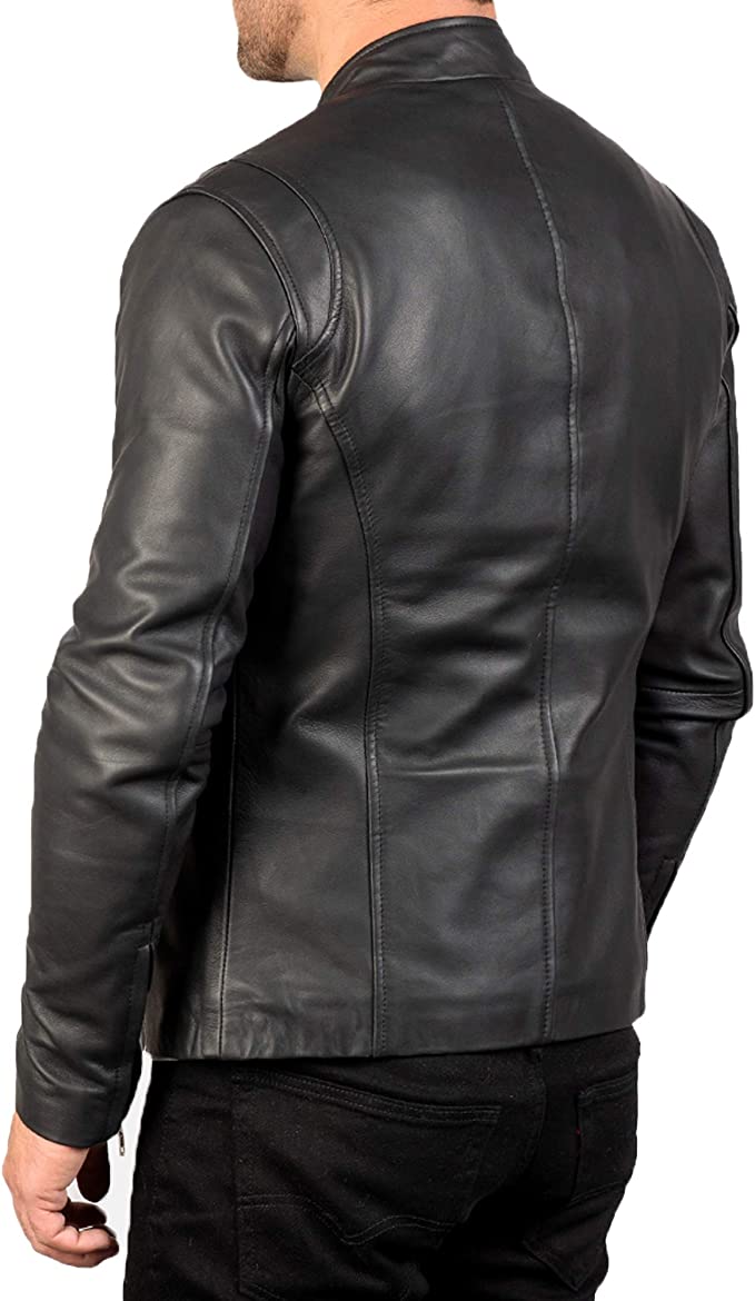 Ionic Black Leather Jacket