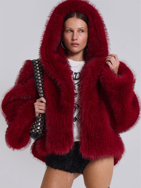 Jaded-London-Mara-Oversized-Faux-Fur-Red-Coat