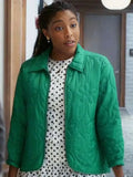 Jessica Williams Shrinking S03  Polyester Green Jacket