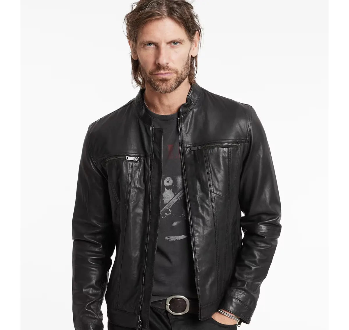 John Varvatos Leather Jacket