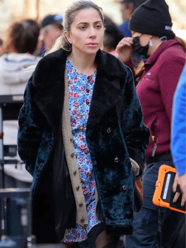Joker 2024 Lady Gaga Black Coat