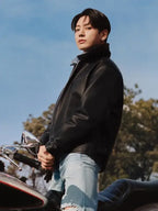 Jungkook Calvin Klein Leather Jacket