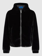 Karl-Lagerfeld-Fur-Jacket-Black