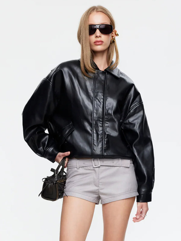 Kenny-Vegan-Leather-Bomber-Black-Jacket-Lioness