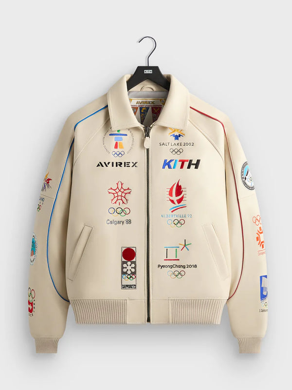 Kith-AVIREX-Olympics-Heritage-Leather-Bomber-Jacket
