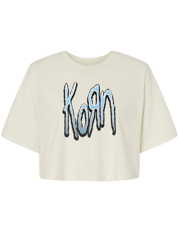 KoRn-Logo-Ladies-Crop-T-Shirt