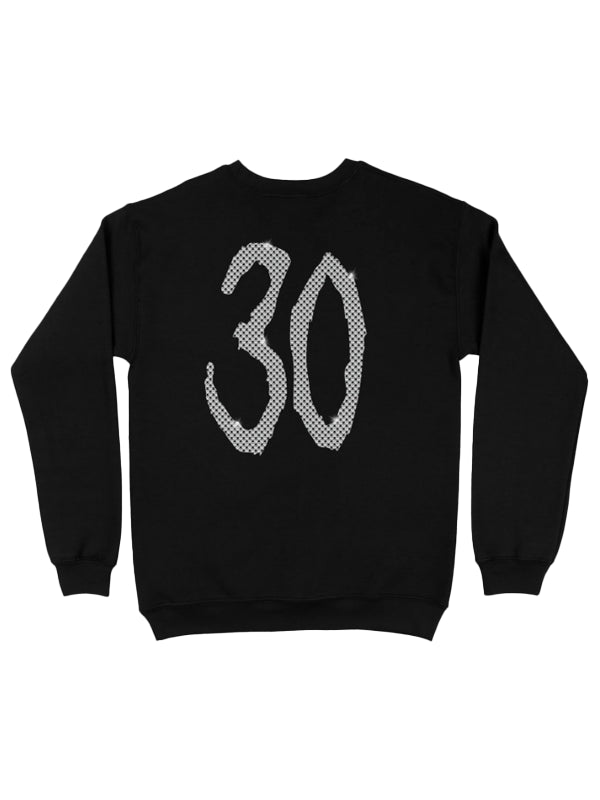 Korn-30-Rhinestone-Crewneck-Black