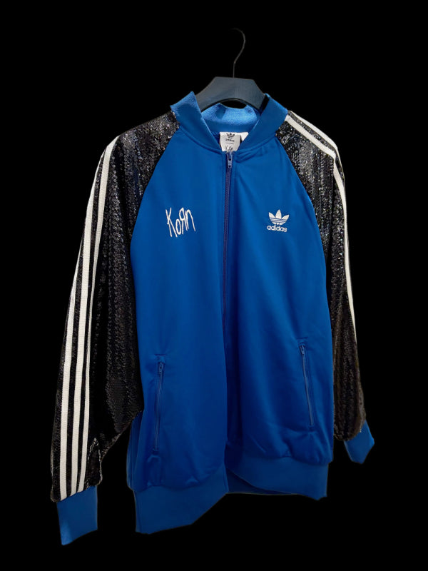 Korn-x-Adidas-Black-Blue-Sequin-Track-Jacket