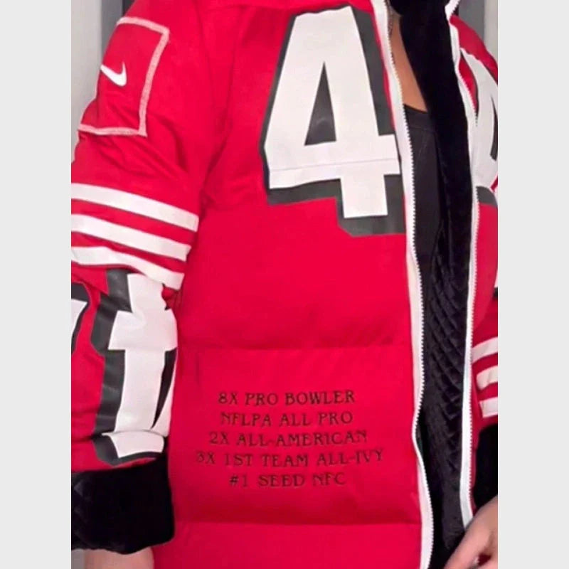 Kristin Juszczyk 49ers Puffer Jacket