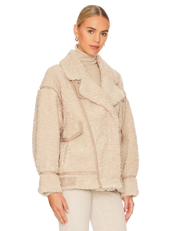 LAMARQUE-Badu-Oversized-Faux-Shearling-Jacket-Beige