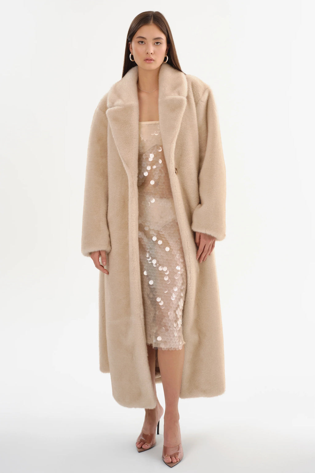 LAMARQUE-Darelle-Oversized-Faux-Fur-Maxi-Coat-Angora