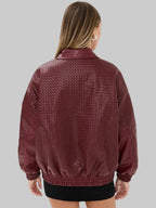 LIONESS-Kenny-Bomber-In-Burgundy-Jacket