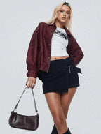 LIONESS-Womens-Kenny-Bomber-Jacket-In-Burgundy