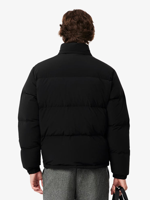 Lacoste-Mens-Water-Repellent-Black-Hooded-Down-Jacket-Back