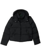 Lacoste-Womens-Relaxed-Fit-Hooded-Down-Jacket-Black