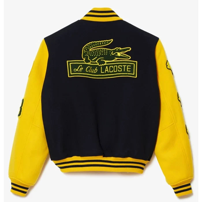 Lacoste Two-Tone Wool Bomber Jacket