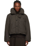 Lemaire-Brown-Short-Puffer-Blouson-Down-Jacket