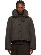 Lemaire-Brown-Short-Puffer-Blouson-Down-Jacket