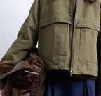 Lightweight padded denim jacket women