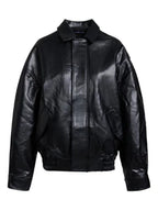 Lioness-Kenny-Leather-Bomber-Jacket-Black
