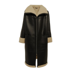 Shearling Coat Style Leather Duster For Women Zing Apparel