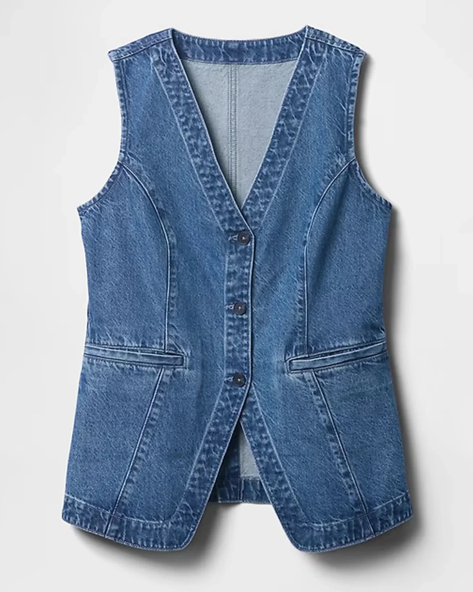 Longline-Gap-Denim-Vest