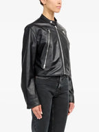 Maison Margiela 5 ZIP Leather Jacket Black