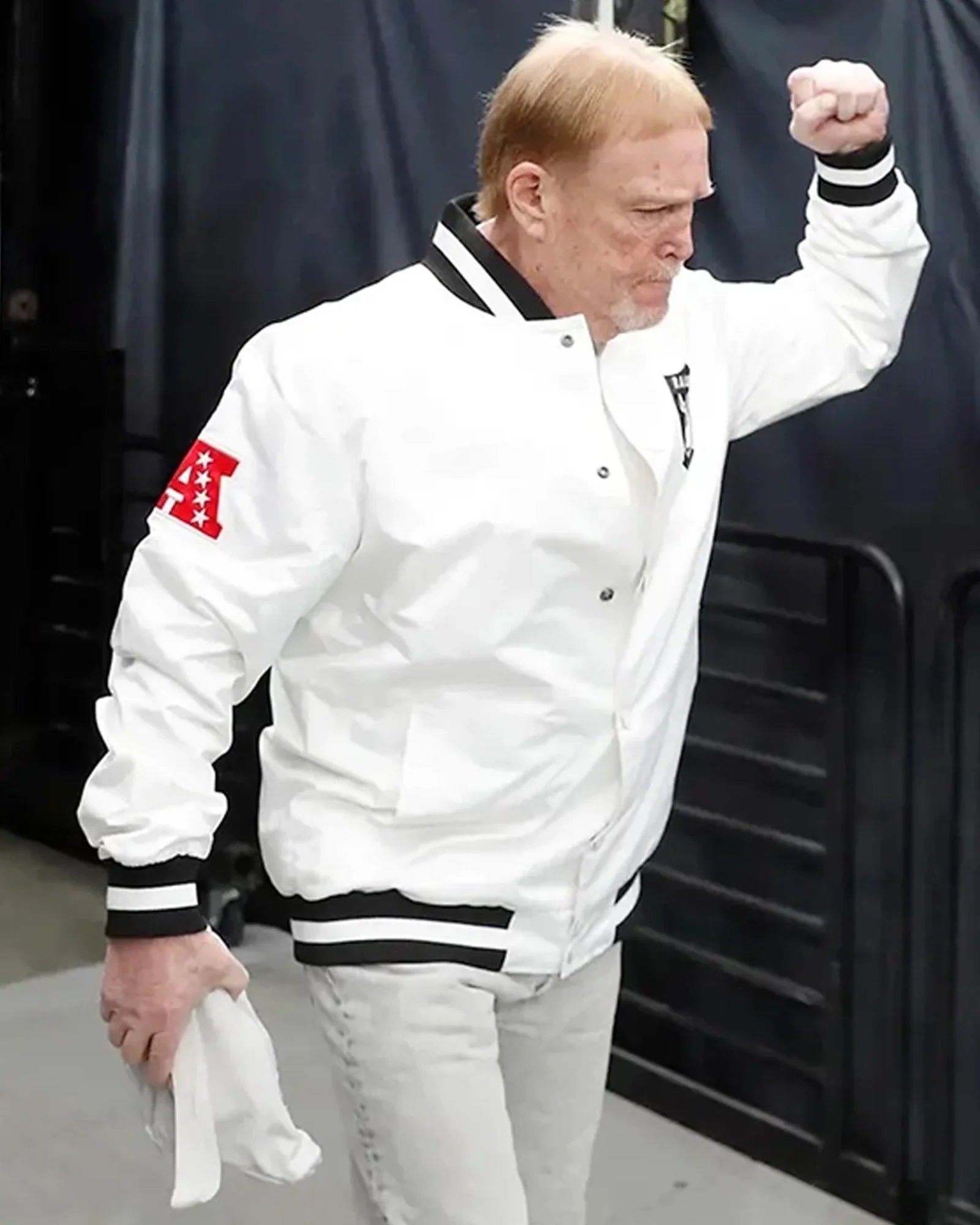 Mark-Davis-NFL-2025-Raiders-White-Jacket