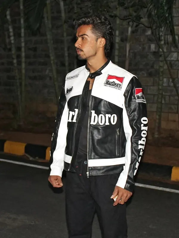 Marlboro Racing Jacket Black And White