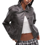Marshalls  Ash Santos Black Leather Jacket