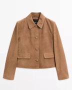 Massimo-Dutti-Suede-Brown-Jacket-Women