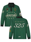 Mens-Green-Black-UFC-325-Rugby-Polo