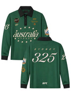 Mens-Green-Black-UFC-325-Rugby-Polo