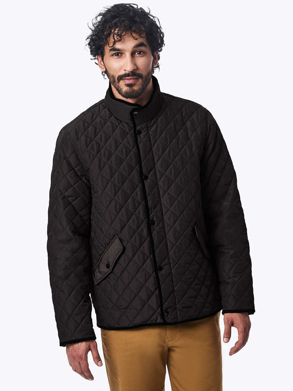 Mens-Harbor-Quilted-Jacket-Black