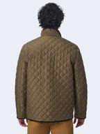 Mens-Harbor-Quilted-Jacket-Olive-Back