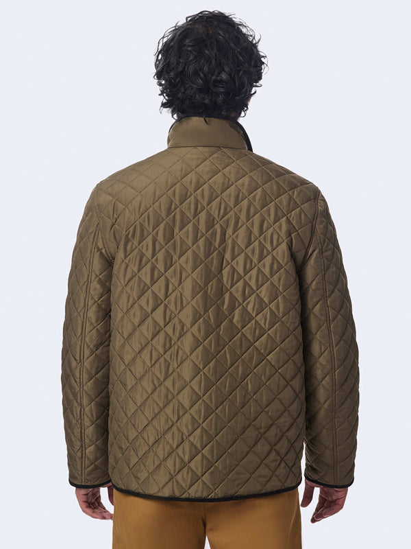 Mens-Harbor-Quilted-Jacket-Olive-Back